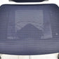 【中古】オカムラ　バロン　ローバック　可動肘　シルバー脚　肘パッド新品　ダークブルー　2025092203【中古オフィス家具】