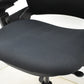 【中古】スチールケース　リープチェアＶ２　３Ｄニット　可動肘　肘パッド新型タイプ　ブラック　2025092205【中古オフィス家具】