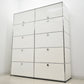 【中古】[送料お見積り商品]USM Haller　ハラーキャビネット　２列５段　ホワイト　幅1525　2025092601【中古オフィス家具】