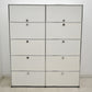 【中古】[送料お見積り商品]USM Haller　ハラーキャビネット　２列５段　ホワイト　幅1525　2025092601【中古オフィス家具】