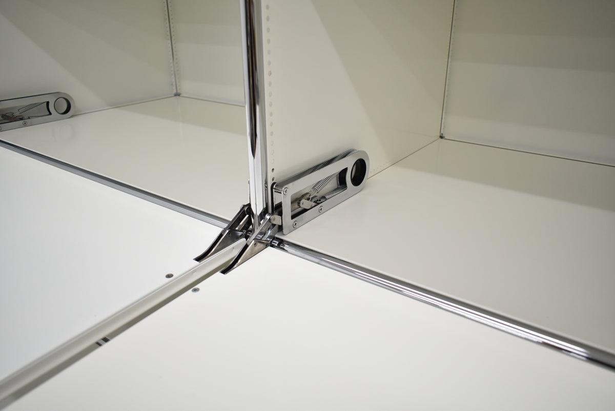 【中古】[送料お見積り商品]USM Haller　ハラーキャビネット　２列５段　ホワイト　幅1525　2025092601【中古オフィス家具】