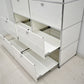 【中古】[送料お見積り商品]USM Haller　ハラーキャビネット　２列５段　ホワイト　幅1525　2025092601【中古オフィス家具】