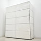 【中古】[送料お見積り商品]USM Haller　ハラーキャビネット　２列５段　ホワイト　幅1525　2025092601【中古オフィス家具】