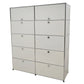 【中古】[送料お見積り商品]USM Haller　ハラーキャビネット　２列５段　ホワイト　幅1525　2025092601【中古オフィス家具】