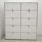 【中古】[送料お見積り商品]USM Haller　ハラーキャビネット　２列５段　ホワイト　幅1525　2025092901【中古オフィス家具】