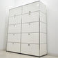 【中古】[送料お見積り商品]USM Haller　ハラーキャビネット　２列５段　ホワイト　幅1525　2025092901【中古オフィス家具】