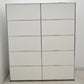【中古】[送料お見積り商品]USM Haller　ハラーキャビネット　２列５段　ホワイト　幅1525　2025092901【中古オフィス家具】