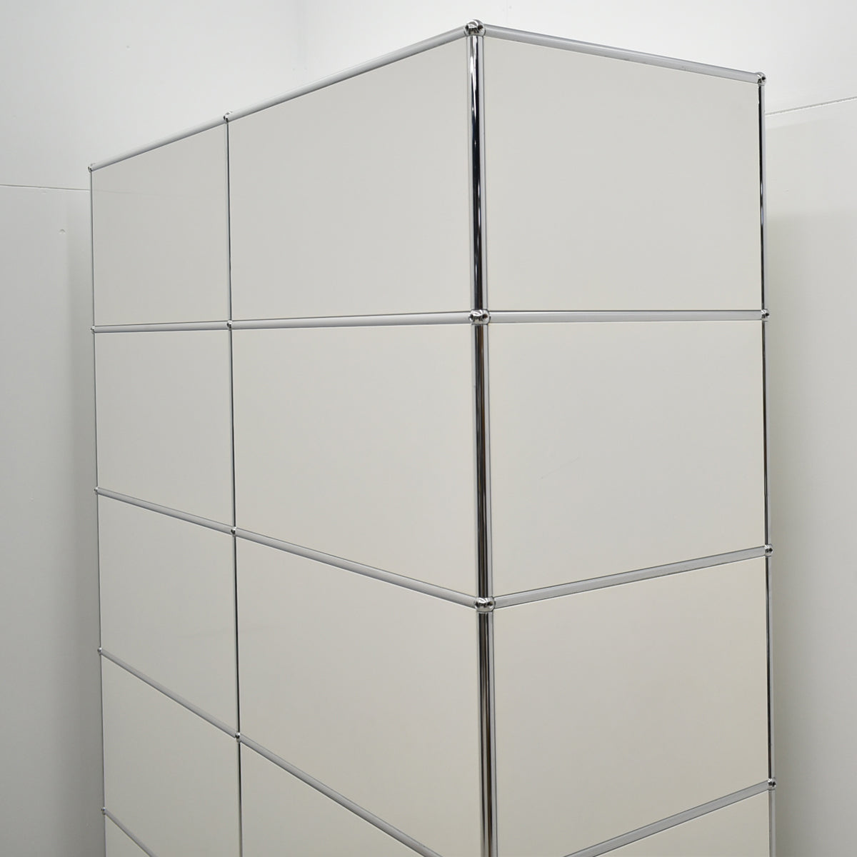 【中古】[送料お見積り商品]USM Haller　ハラーキャビネット　２列５段　ホワイト　幅1525　2025092901【中古オフィス家具】
