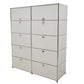 【中古】[送料お見積り商品]USM Haller　ハラーキャビネット　２列５段　ホワイト　幅1525　2025092901【中古オフィス家具】