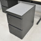 【中古】コクヨ　レヴィスト　デスク＋ワゴン３点セット　幅1600　2025100802【中古オフィス家具】