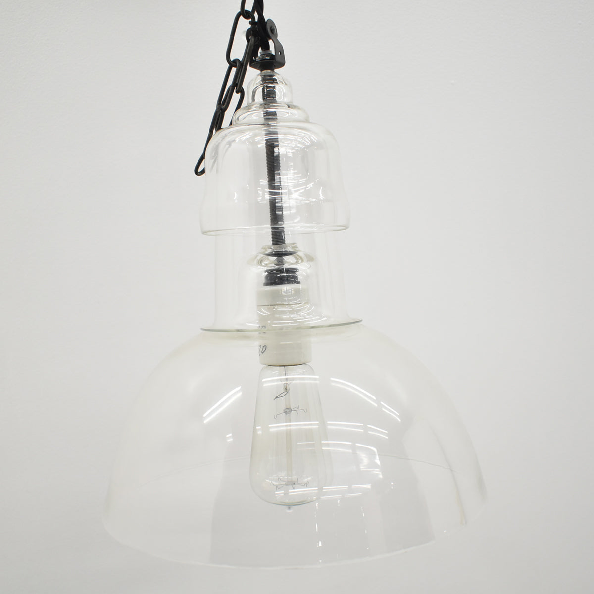 【中古】Blackbord　LA LAMP HABILLEE アビエ　ガラス　ペンダントライト　2025101103【中古オフィス家具】