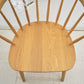 【中古】　[新品未使用品]オカムラ　シェアードスペース　スポークチェア　ダイニングタイプ　ナチュラルフレーム　クッション付　幅570　2025101402【中古オフィス家具】