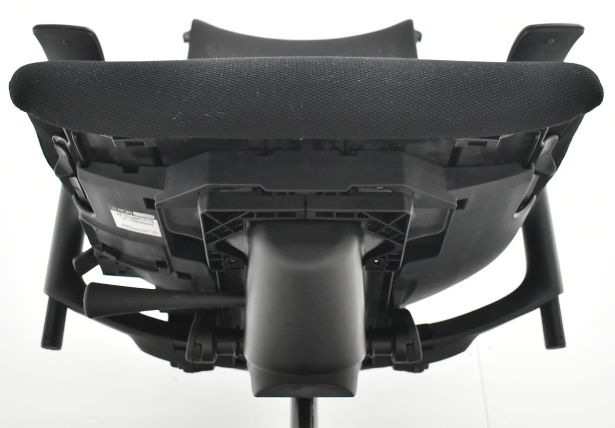 【中古】イトーキ　ｆ・エフチェア　ハイバック　可動肘　ハンガー　ストライプメッシュ　2025101406【中古オフィス家具】