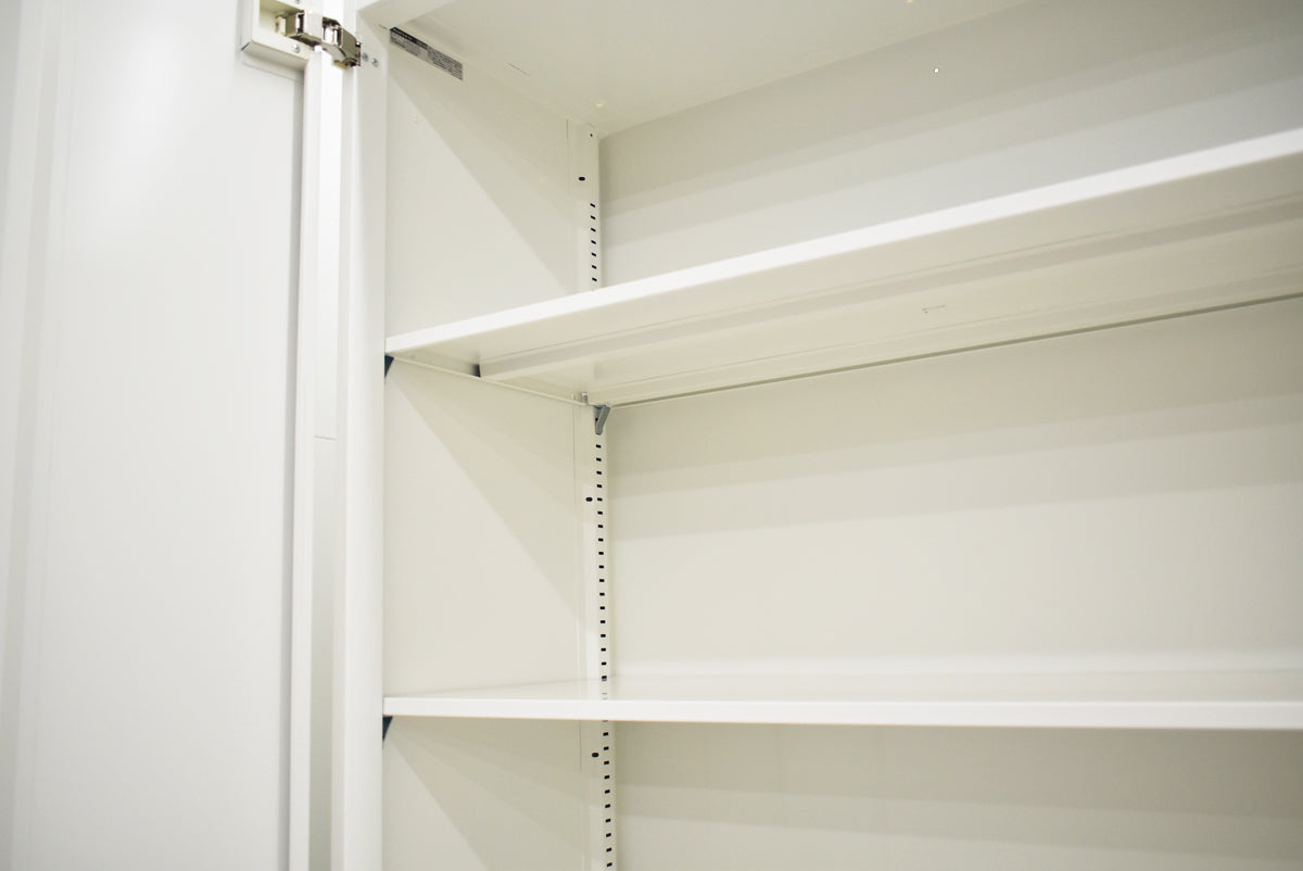 【中古】オカムラ　レクトライン　両開き＋３段ラテラル　ユニット書庫　幅900　2025101410【中古オフィス家具】