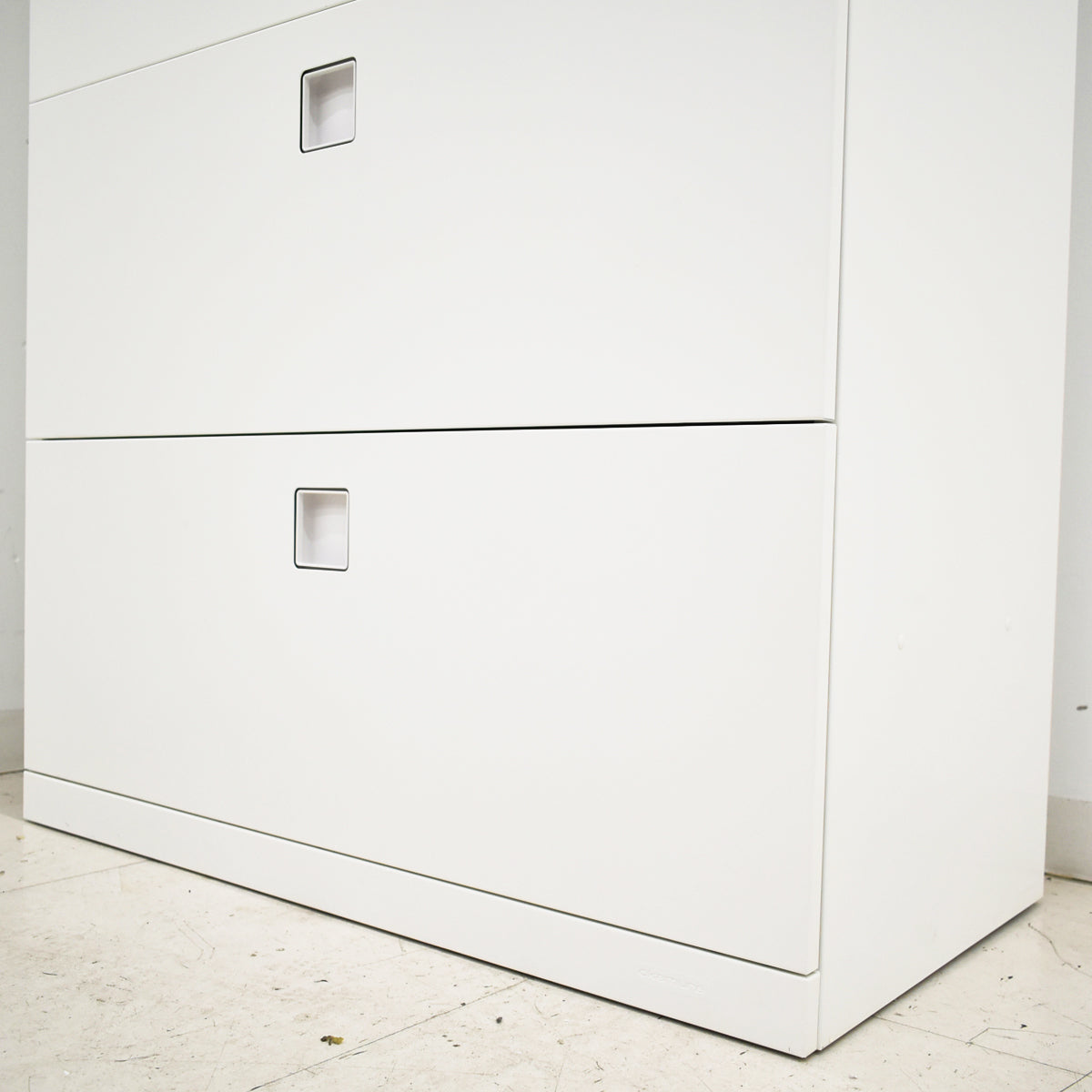 【中古】オカムラ　レクトライン　両開き＋３段ラテラル　ユニット書庫　幅900　2025101410【中古オフィス家具】