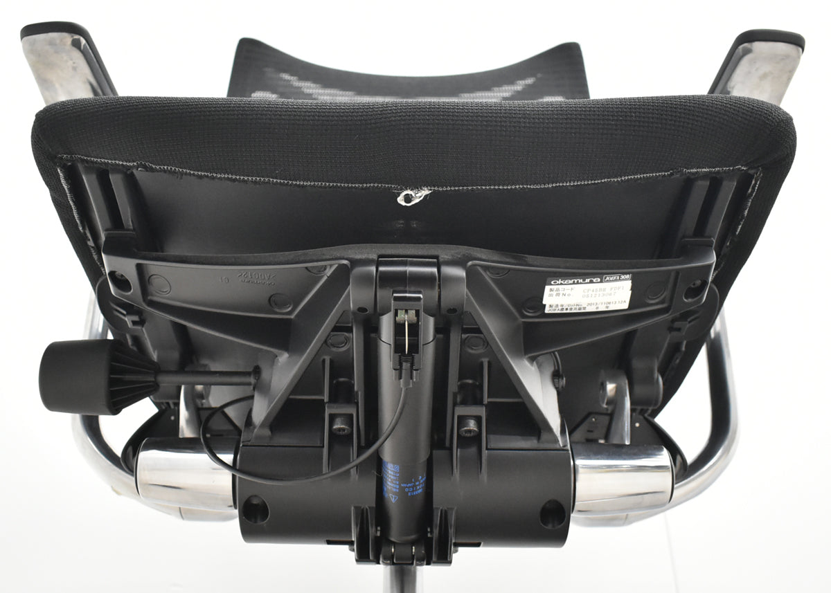 【中古】オカムラ　バロン　ハイバック　固定肘　ポリッシュ　2025101413【中古オフィス家具】