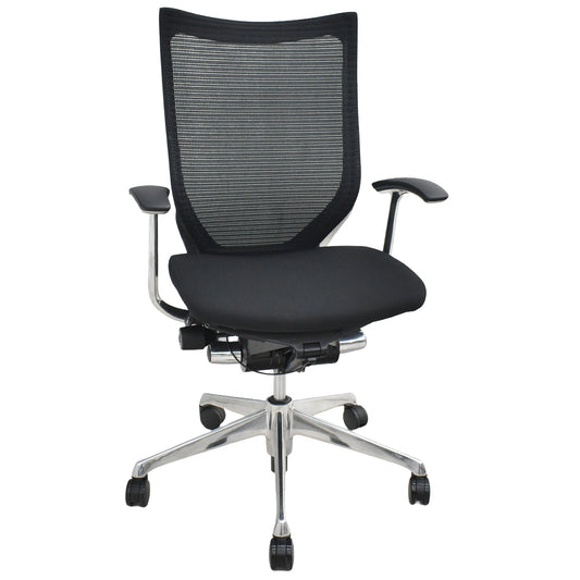 【中古】オカムラ　バロン　ハイバック　固定肘　ポリッシュ　2025101413【中古オフィス家具】