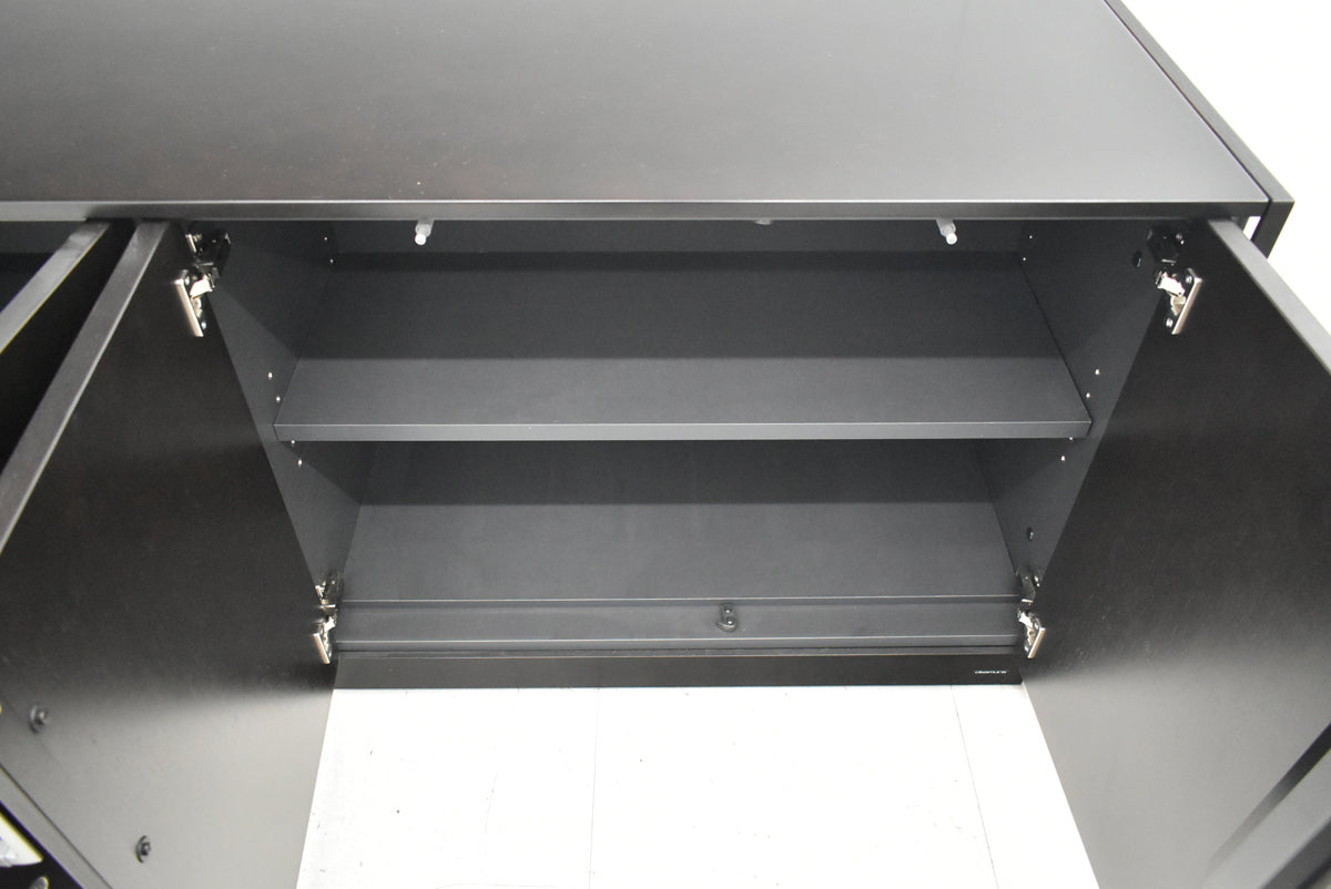 【中古】オカムラ　マスターラインII　クレデンザ（サイドボード）ソフトクローズ機能　幅1840　2025101501【中古オフィス家具】