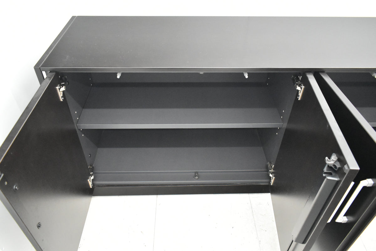 【中古】オカムラ　マスターラインII　クレデンザ（サイドボード）ソフトクローズ機能　幅1840　2025101501【中古オフィス家具】