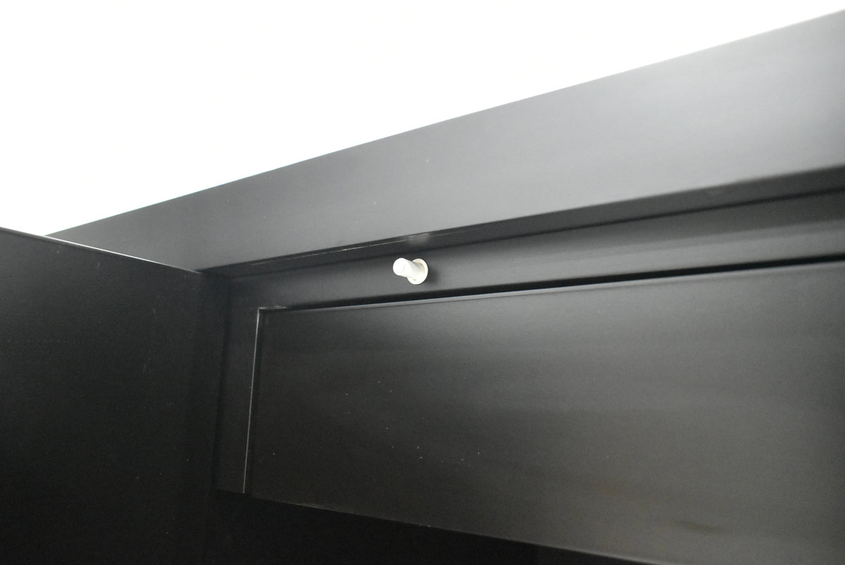 【中古】メーカー不明　高級サイドボード　木製　ソフトクローズ付　内側引出付　幅1800　2025101503【中古オフィス家具】