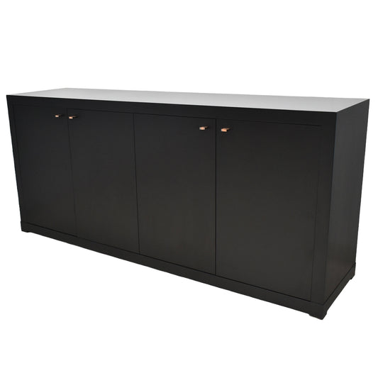 【中古】メーカー不明　高級サイドボード　木製　ソフトクローズ付　内側引出付　幅1800　2025101503【中古オフィス家具】