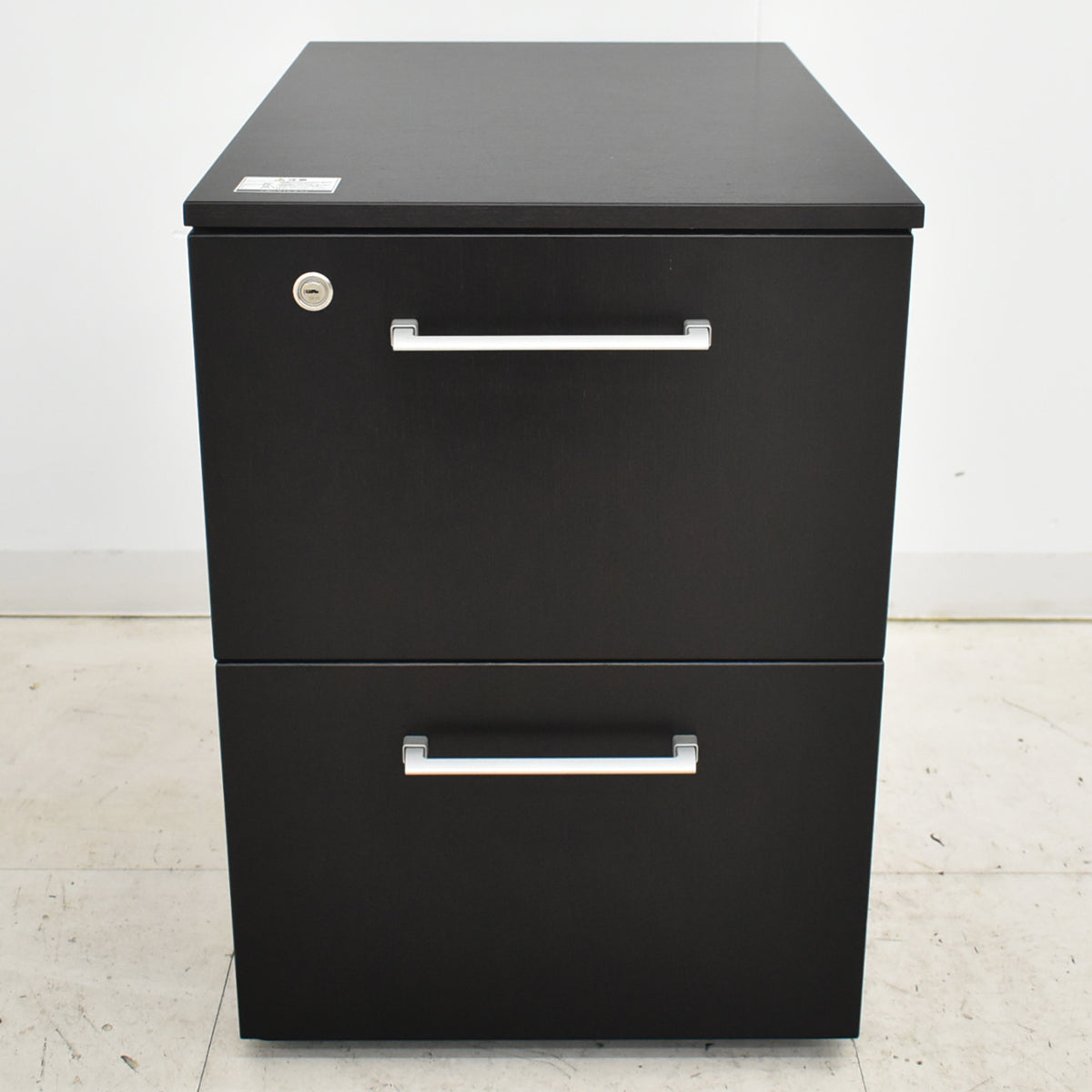 【中古】オカムラ　EX-100　２段ワゴン　ソフトクローズ　幅435　2025101601【中古オフィス家具】