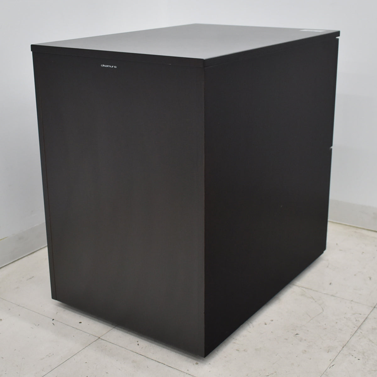 【中古】オカムラ　EX-100　２段ワゴン　ソフトクローズ　幅435　2025101602【中古オフィス家具】