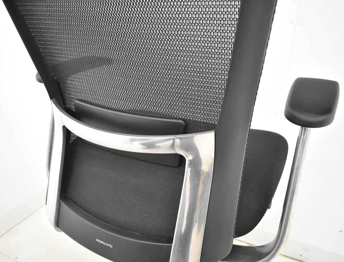 【中古】 コクヨ　フォスターカリノ　固定肘　ポリッシュ脚　ランバーサポート　2025101604【中古オフィス家具】