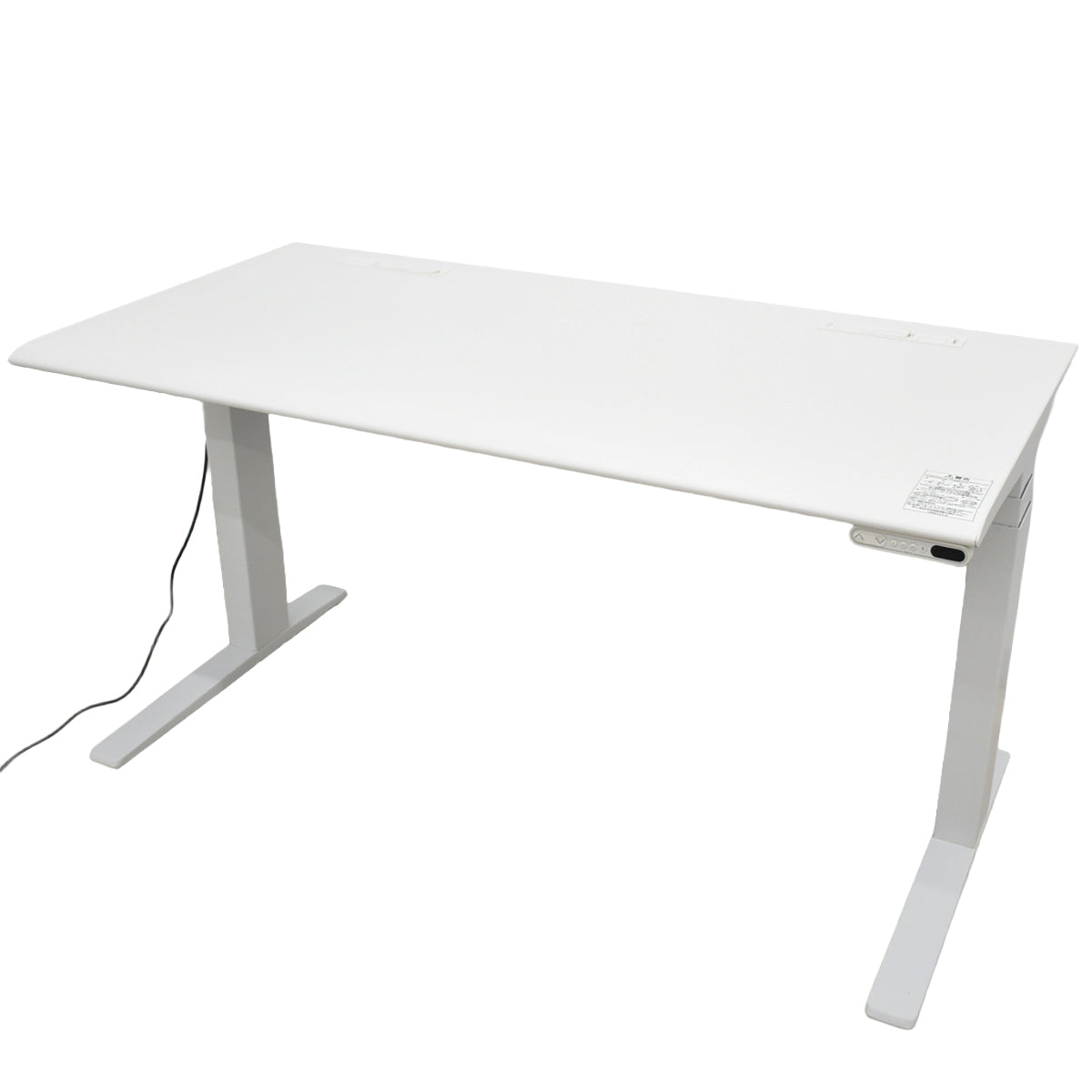 【中古】オカムラ　スイフト　電動昇降デスク　スムースフォルムエッジ　コントロールボタンタイプ　インジケーター付メモリー機能　幅1350　2025101701【中古オフィス家具】