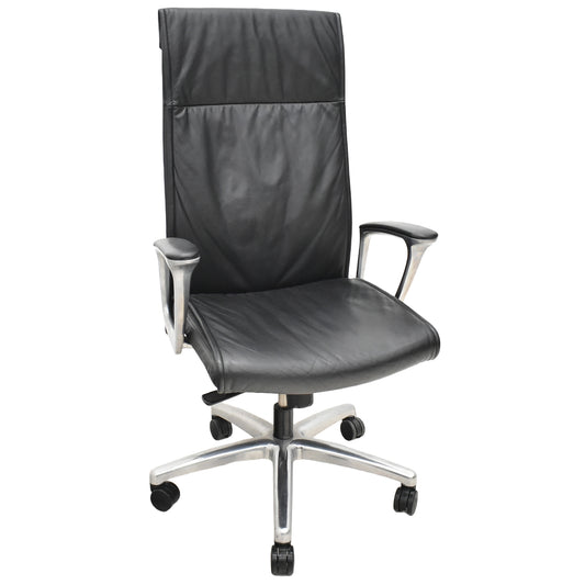 【中古】オカムラ　CEシリーズRXタイプ　エクストラハイバック　固定肘　ポリッシュ　2018年製　2025102303【中古オフィス家具】