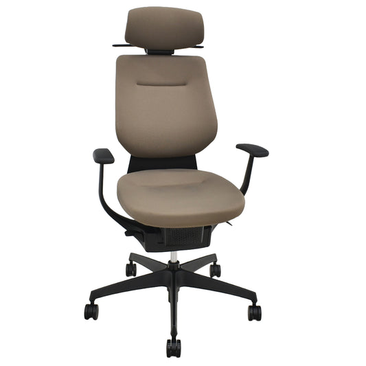 【中古】コクヨ　イング　バーチカルタイプ　ヘッドレスト　固定肘　ハンガー　ナイロンキャスター　2021年製　2025102306【中古オフィス家具】