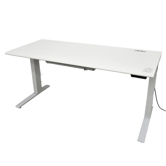 【中古】オカムラ　スイフト　電動昇降デスク　コントロールレバータイプ　インジゲーターメモリー機能付　引き出し付　スムースフォルムエッジ　マルチコンセントユニット１か所　幅1550　2025102308【中古オフィス家具】