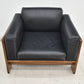 【中古】 Knoll　バスチアーノ　1人掛けソファ　革張り　幅915　2025111102【中古オフィス家具】