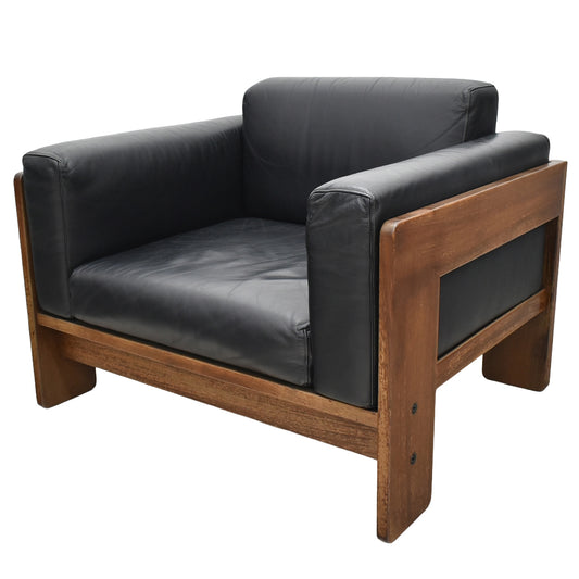【中古】 Knoll　バスチアーノ　1人掛けソファ　革張り　幅915　2025111102【中古オフィス家具】