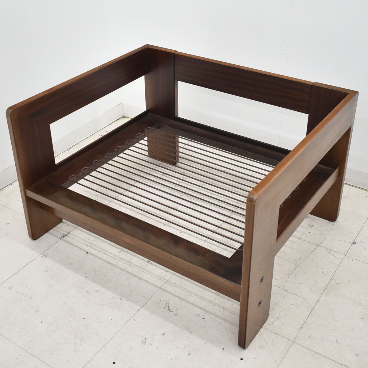 【中古】 Knoll　バスチアーノ　1人掛けソファ　革張り　幅915　2025111103【中古オフィス家具】