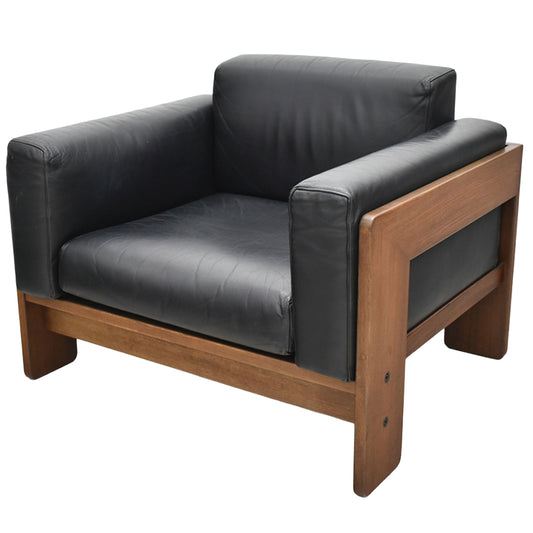 【中古】 Knoll　バスチアーノ　1人掛けソファ　革張り　幅915　2025111104【中古オフィス家具】