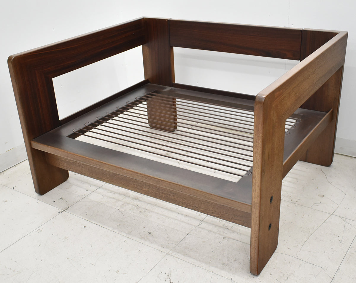 【中古】Knoll　バスチアーノ　1人掛けソファ　革張り　幅915　2025111105【中古オフィス家具】