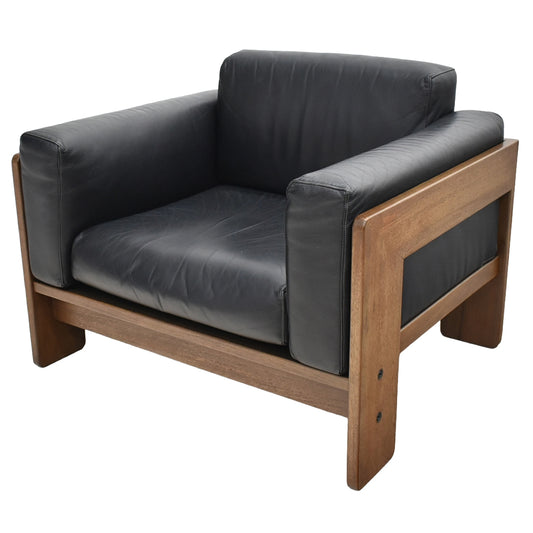 【中古】Knoll　バスチアーノ　1人掛けソファ　革張り　幅915　2025111105【中古オフィス家具】