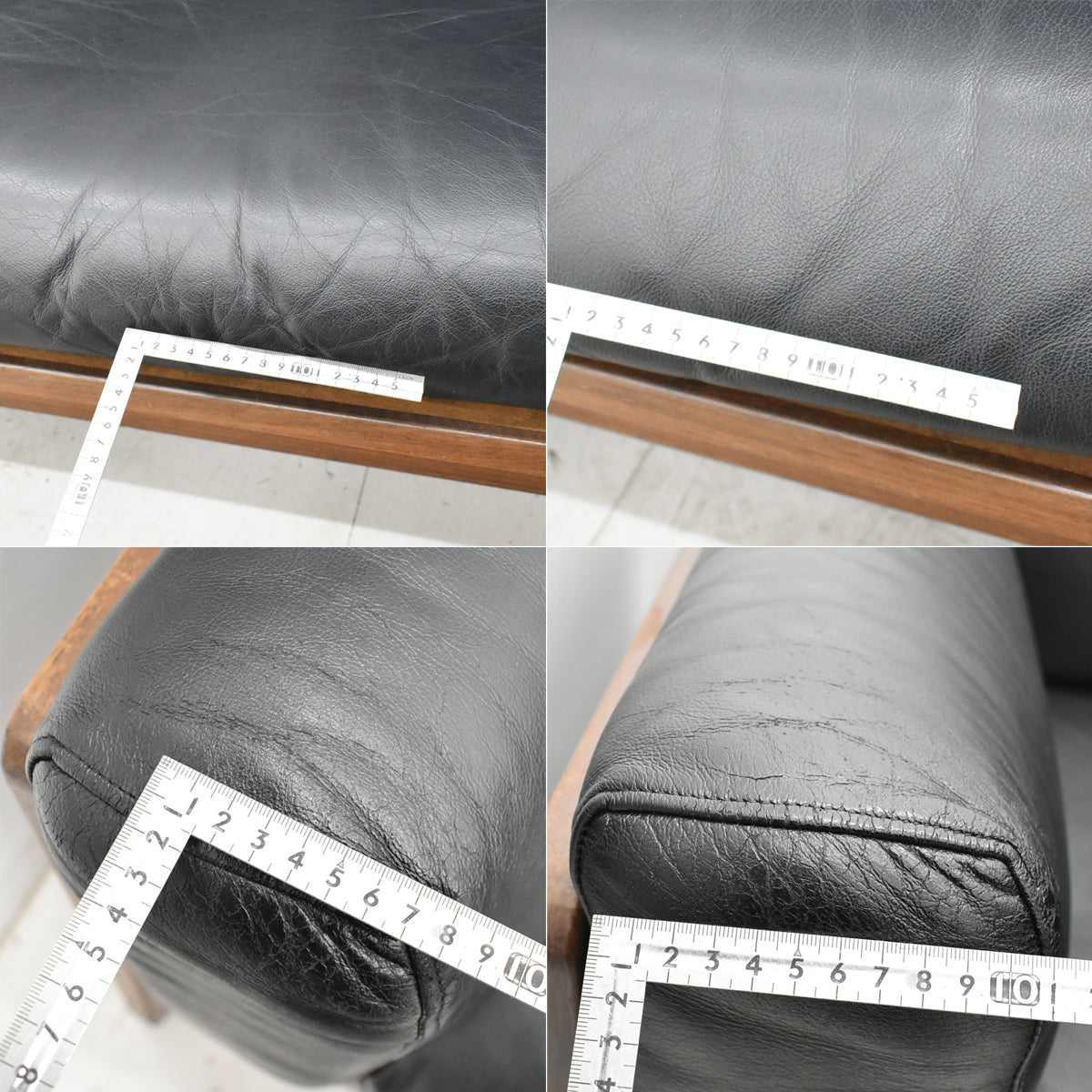 【中古】 Knoll　バスチアーノ３人掛けソファ　革張り　幅915　2025111106【中古オフィス家具】