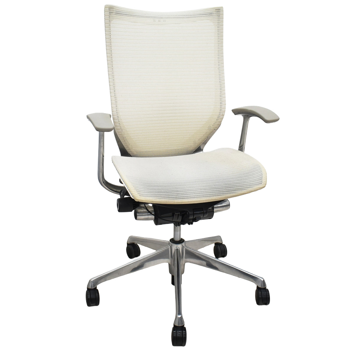 【中古】オカムラ　バロン　ハイバック　固定肘　ポリッシュ　2025111205【中古オフィス家具】