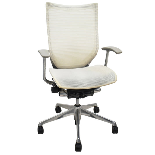 【中古】オカムラ　バロン　ハイバック　固定肘　ポリッシュ　2025111205【中古オフィス家具】