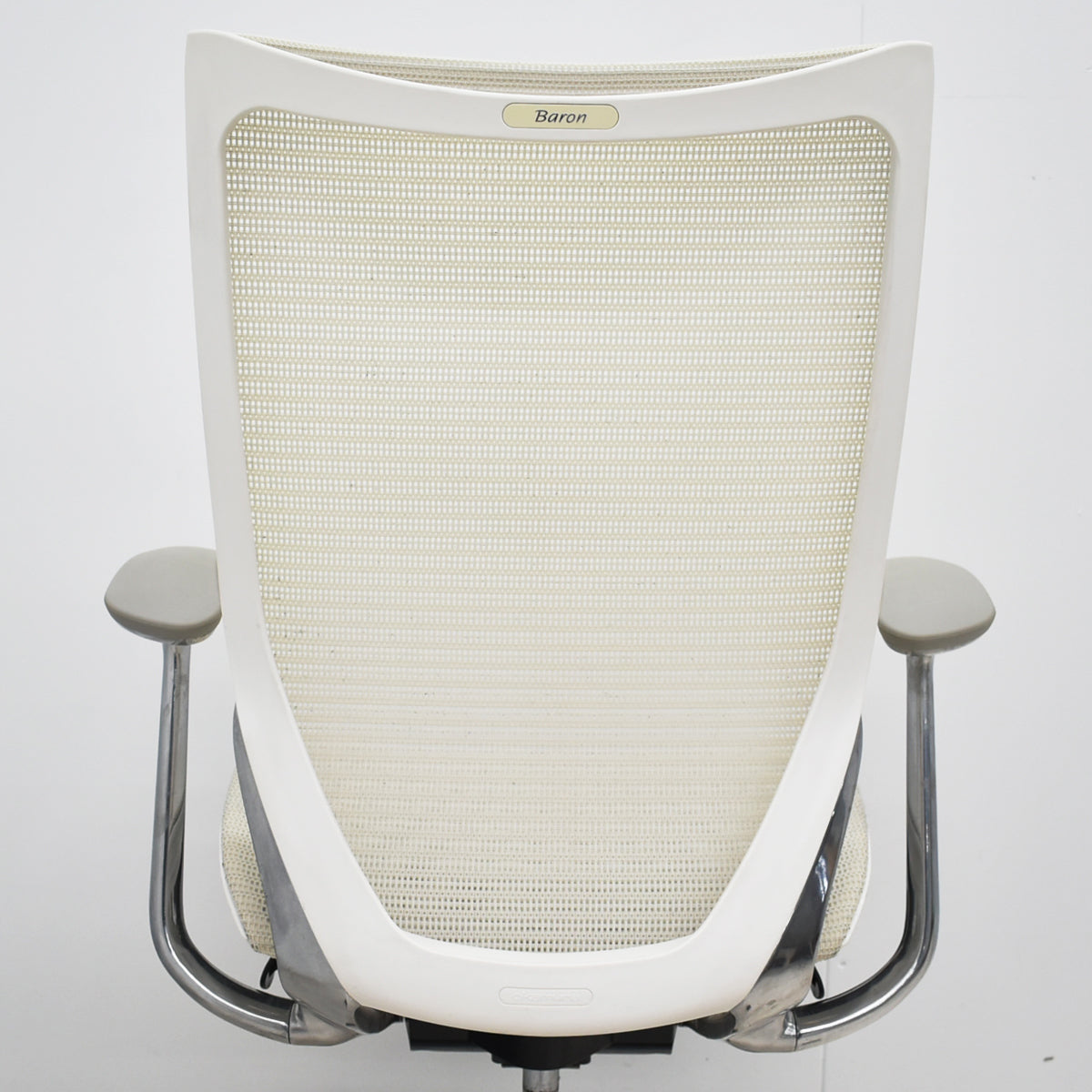 【中古】オカムラ　バロン　ハイバック　固定肘　ポリッシュ　2025111301【中古オフィス家具】