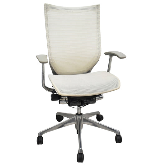 【中古】オカムラ　バロン　ハイバック　固定肘　ポリッシュ　2025111301【中古オフィス家具】