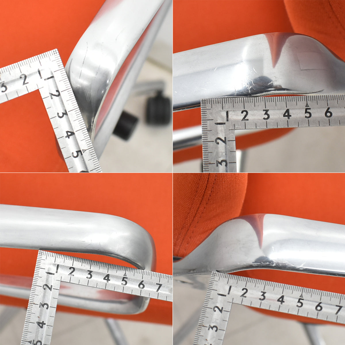 【中古】ヴィトラ　AC4　リング肘タイプ　ポリッシュ　布張り　2025111302【中古オフィス家具】