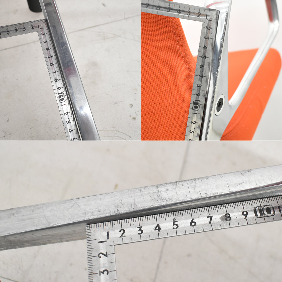 【中古】ヴィトラ　AC4　リング肘タイプ　ポリッシュ　布張り　2025111302【中古オフィス家具】