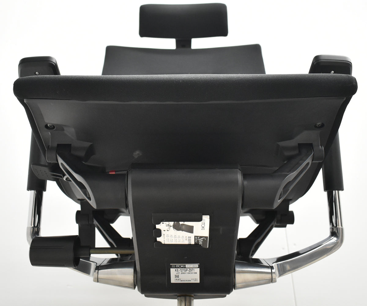 【中古】イトーキ　スピーナ　エクストラハイバック（可動ヘッドレスト）可動肘　アクティブランバーサポート　ポリッシュ　2020年製　2025111701【中古オフィス家具】