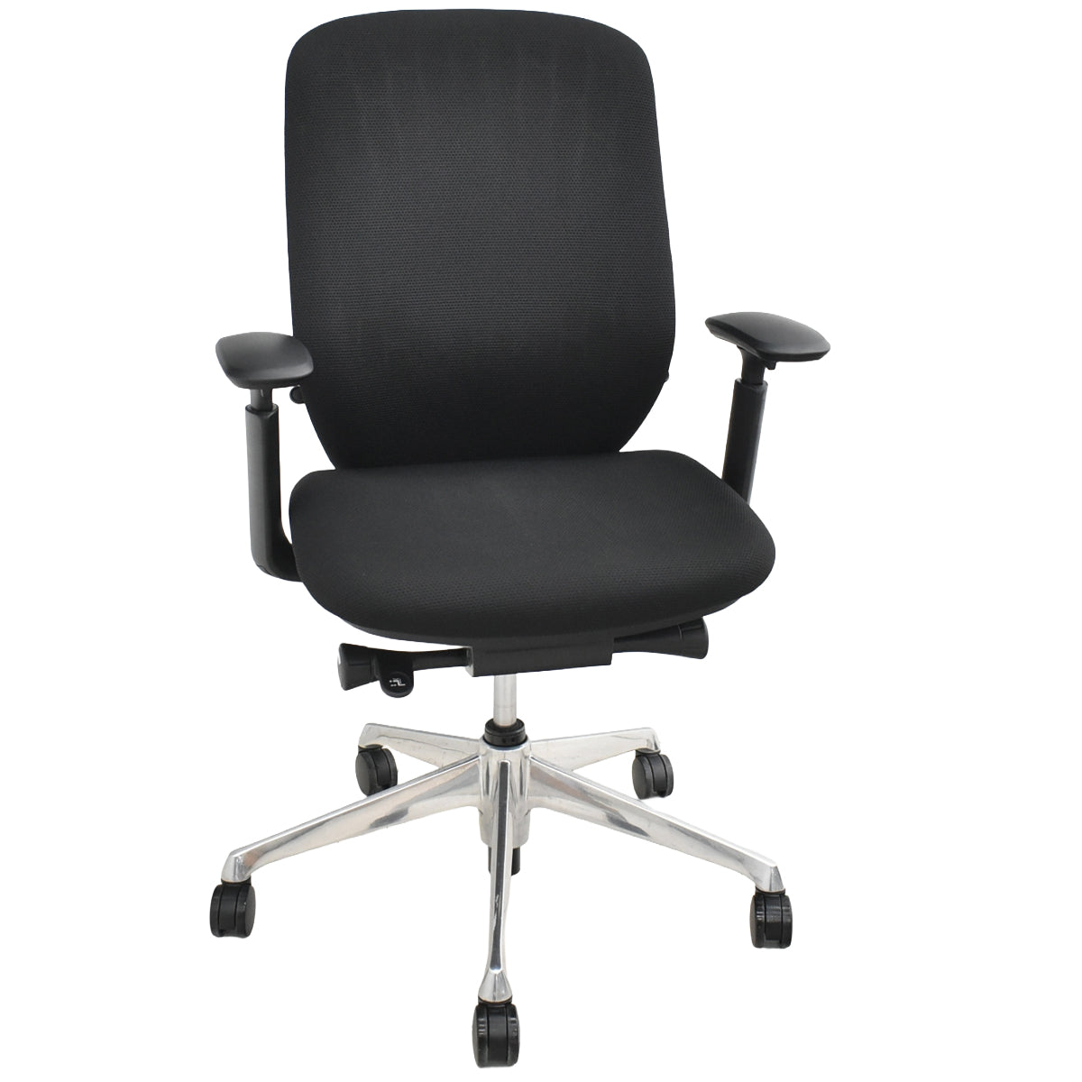 【中古】オカムラ　シルフィー　ハイバック　可動肘　バックカーブアジャスト　前傾機能　ポリッシュ　2025111703【中古オフィス家具】