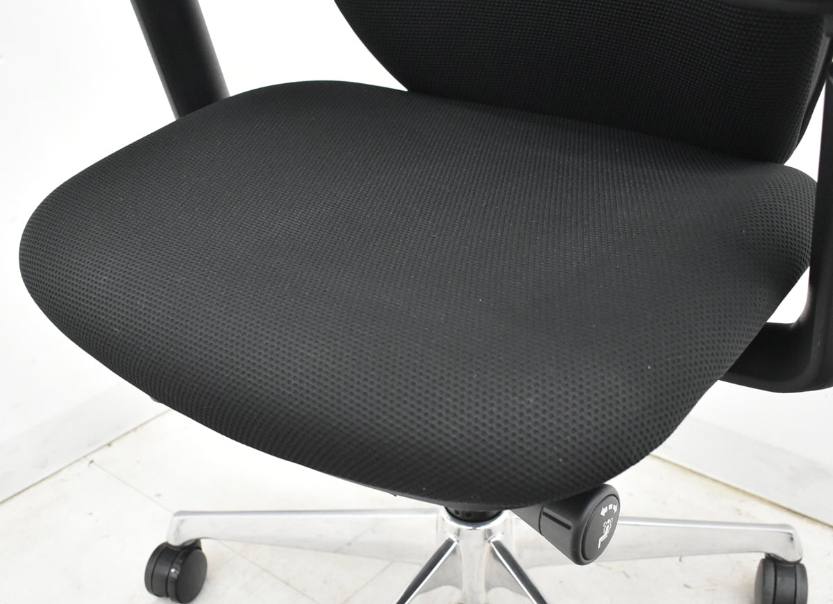 【中古】オカムラ　シルフィー　ハイバック　可動肘　バックカーブアジャスト　前傾機能　ポリッシュ　2025111704【中古オフィス家具】