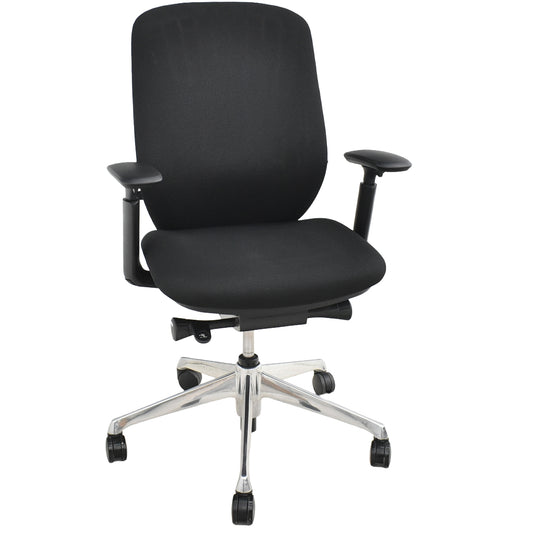 【中古】オカムラ　シルフィー　ハイバック　可動肘　バックカーブアジャスト　前傾機能　ポリッシュ　2025111704【中古オフィス家具】