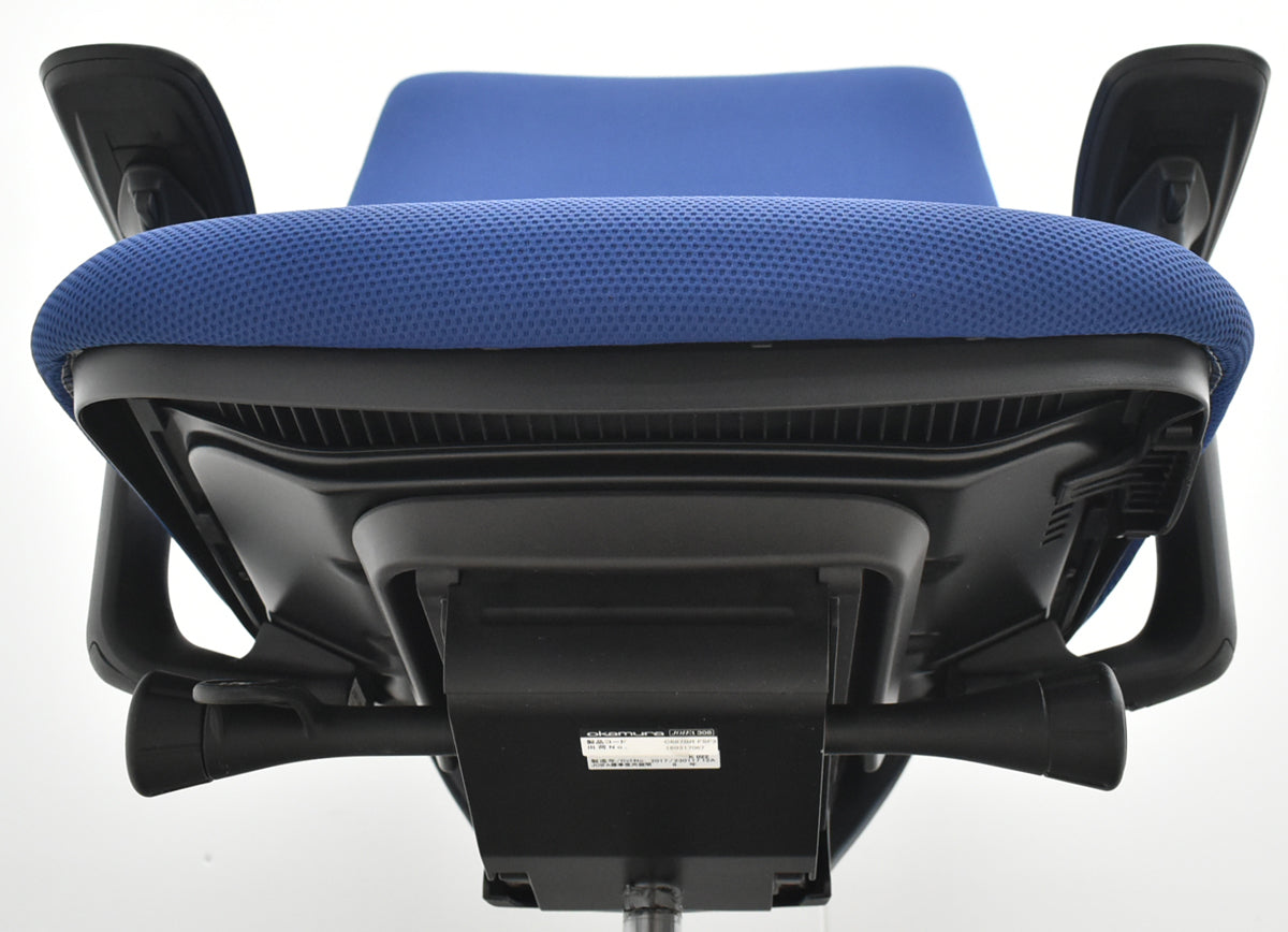 【中古】オカムラ　シルフィー　ハイバック　可動肘　バックカーブアジャスト　前傾機能　ポリッシュ　2025111705【中古オフィス家具】